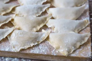 Kreplach dough is the perfect base for making delicious filled dumplings.